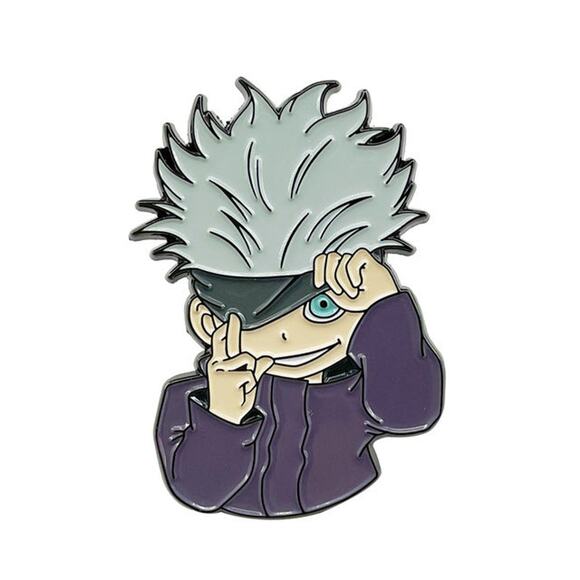 Jujutsu Kaisen Satoru Gojo Japanese Anime Manga Comic Enamel Pins 419 - Picture 1 of 5